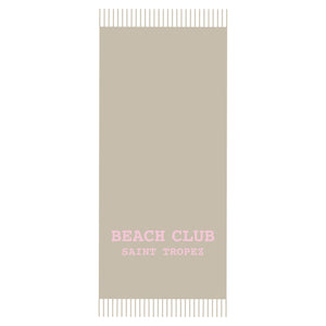 Telo Mare in Spugna di Cotone Tinta Unita - Beach Club
