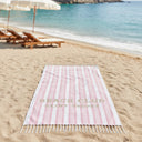 Telo Mare in Spugna di Cotone Rigato - Beach Club