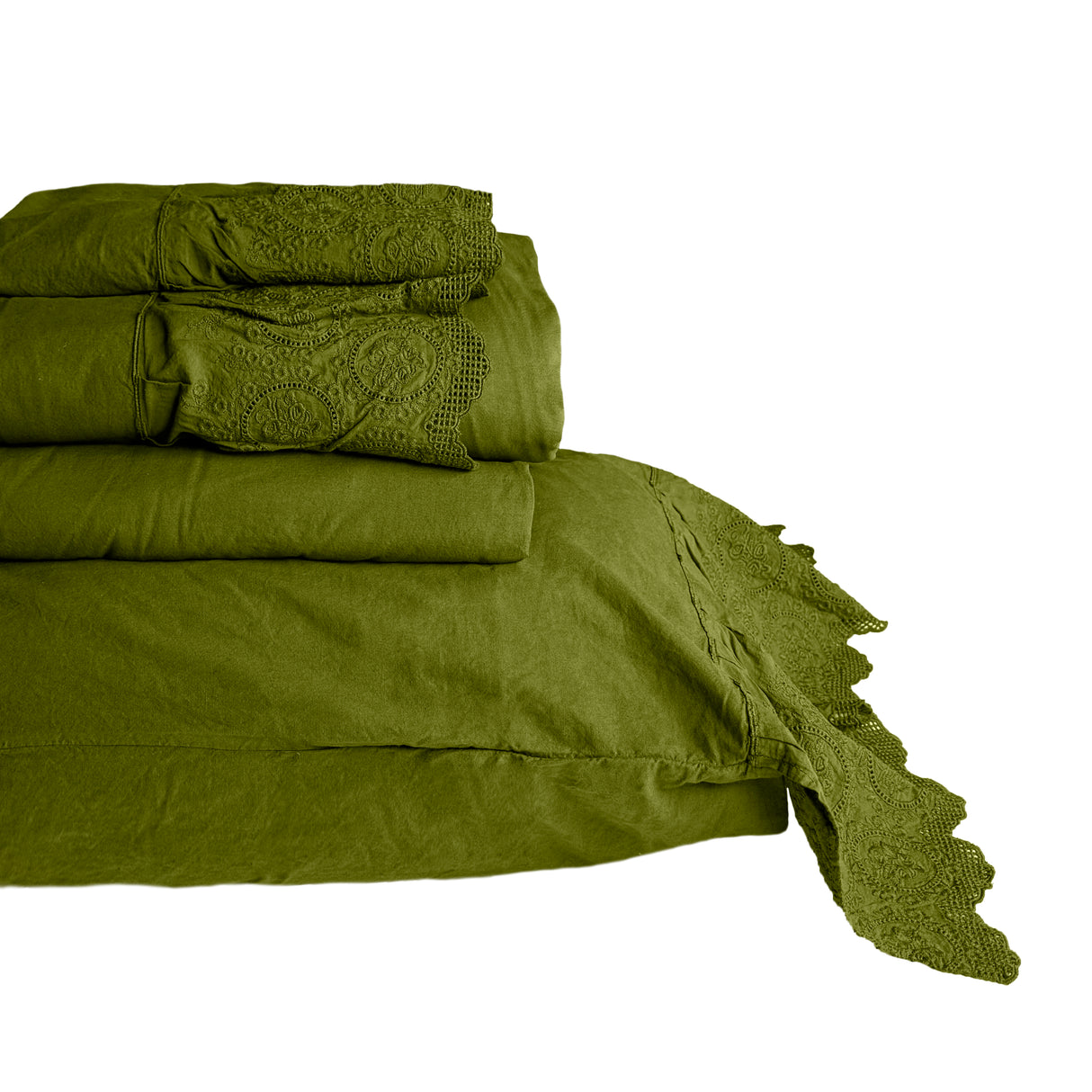 Completo Copripiumino in Puro Cotone StoneWashed - Bruxelles