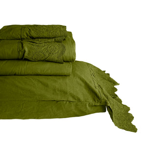 Completo Copripiumino in Puro Cotone StoneWashed - Bruxelles
