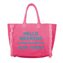 Borsa Mare o Trusse in Puro Cotone Tinta Unita - Hello Weekend