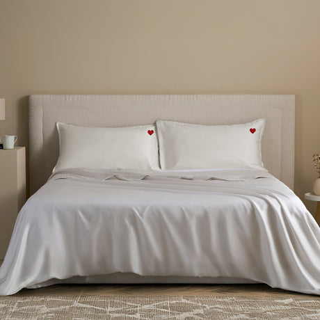 Federa in Raso di Cotone con Ricamo -  Valentino