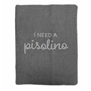 Plaid in Lana Cotta con Scritta - Pisolino