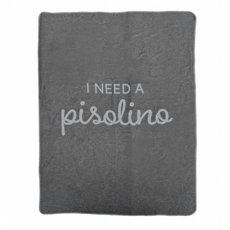 Plaid in Lana Cotta con Scritta - Pisolino