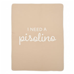 Plaid in Lana Cotta con Scritta - Pisolino