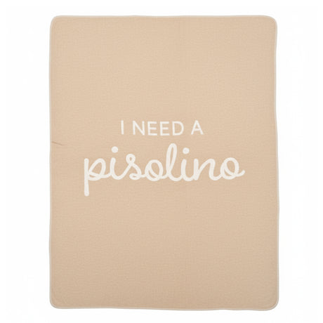 Plaid in Lana Cotta con Scritta - Pisolino