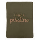 Plaid in Lana Cotta con Scritta - Pisolino