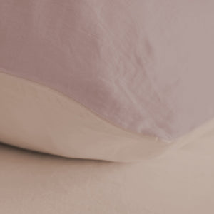 Completo Lenzuola Cotone e Lino StoneWashed No Stiro - Loira