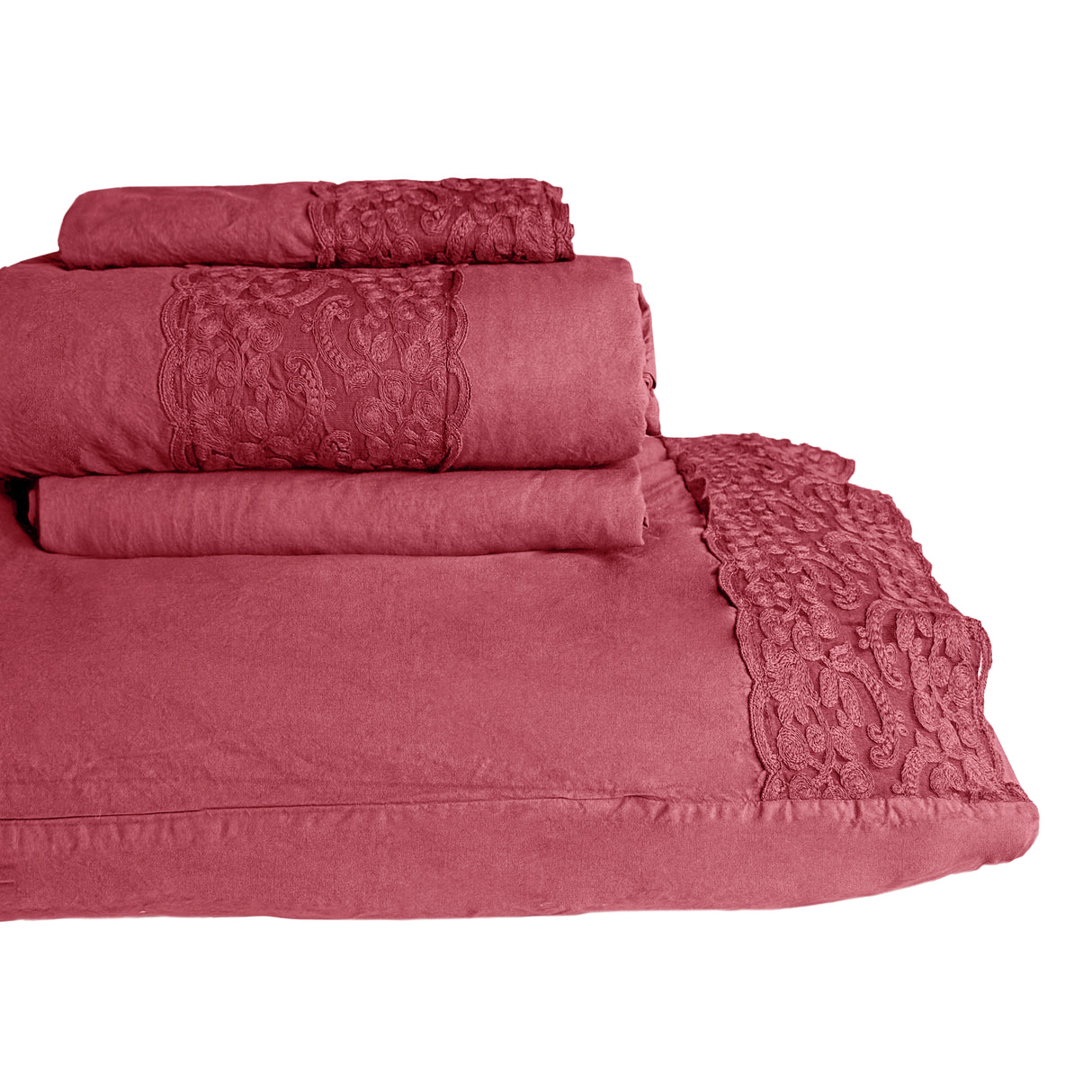 Completo Copripiumino 100% Puro Cotone StoneWashed - Bristol