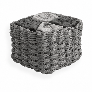 Set 4 Lavette in Spugna di Cotone Tinta Unita - Waffle