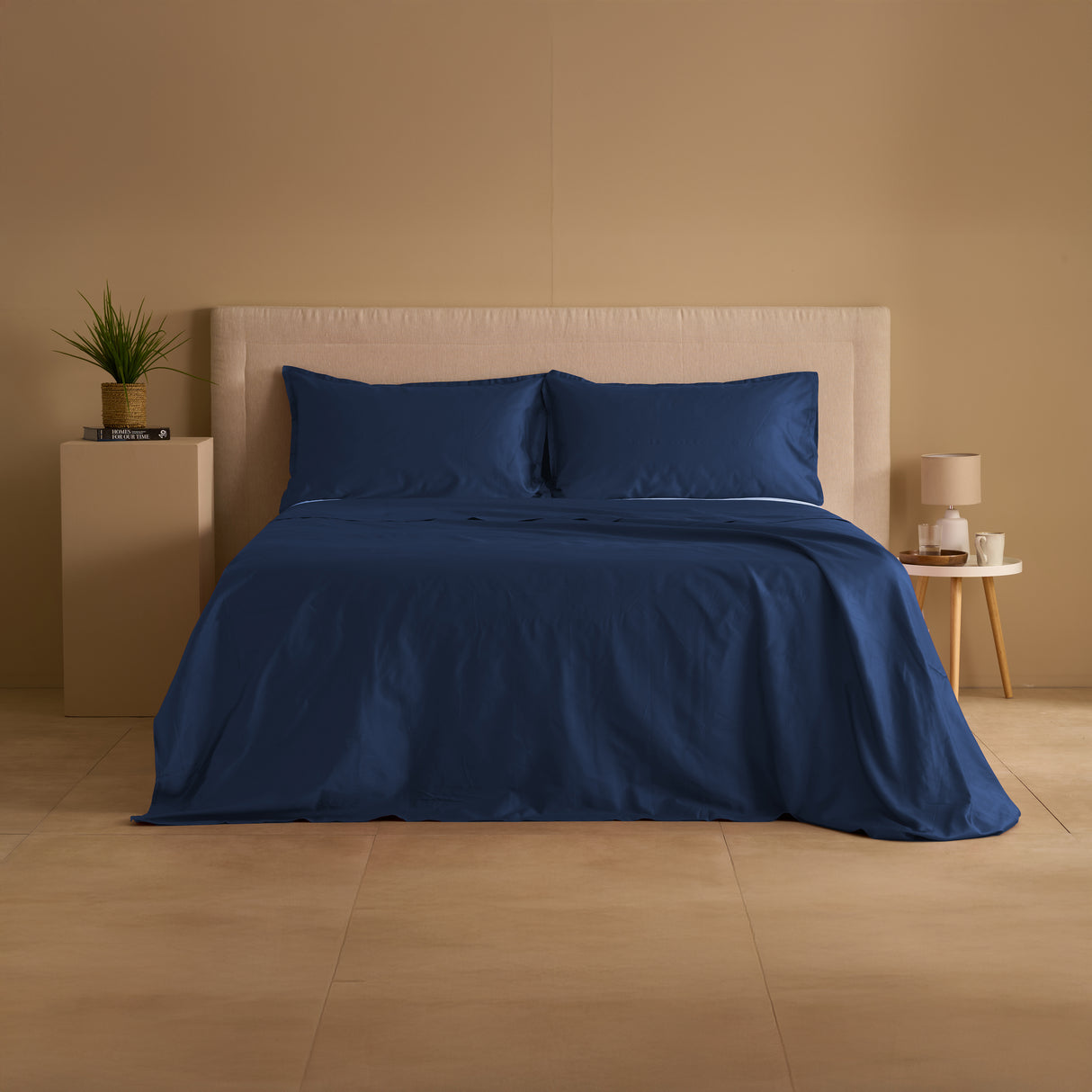 Parure Lenzuolo in Raso di Cotone 300TC tinta unita - Gottardo