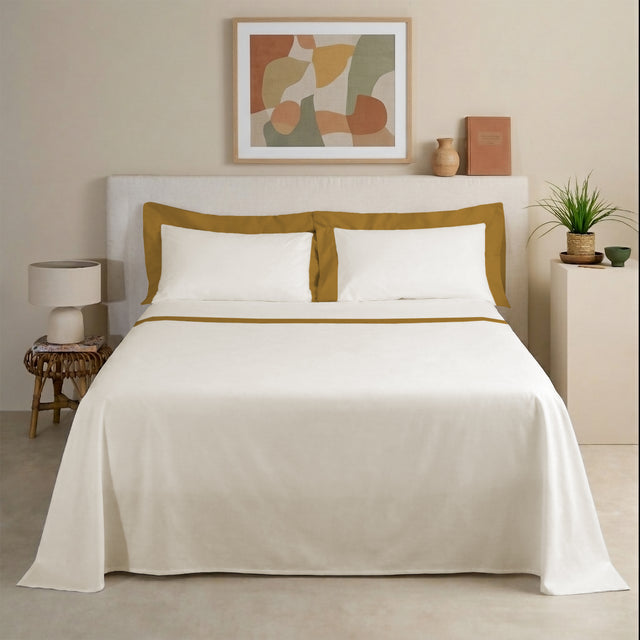 Completo Lenzuola con Bordo in Raso - Diamante