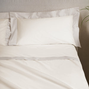 Completo Lenzuola con Bordo in Raso - Diamante