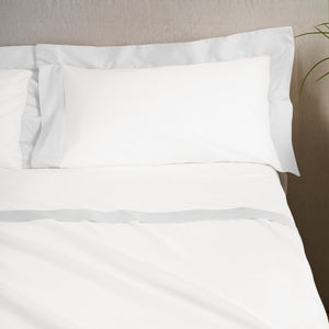 Completo Lenzuola con Bordo in Raso - Diamante