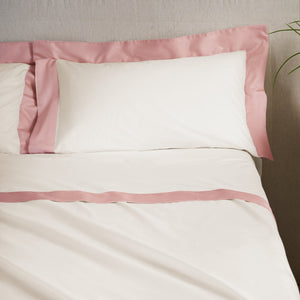 Completo Lenzuola con Bordo in Raso - Diamante