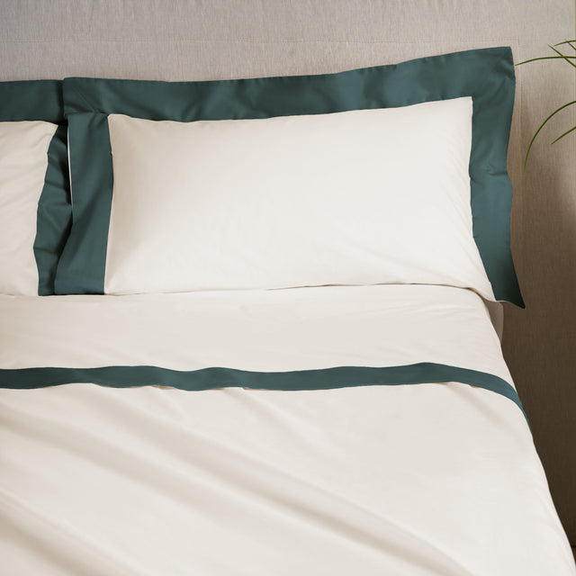 Completo Lenzuola con Bordo in Raso - Diamante