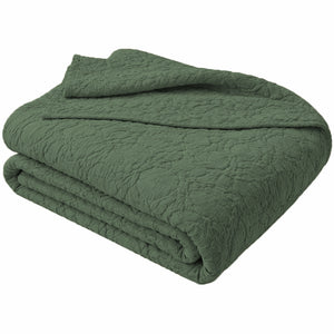 Copriletto in Cotone Stonewashed con Lavorazione a Rilievo - Manner