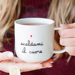Tazza Colazione in Grès - Scaldami il Cuore