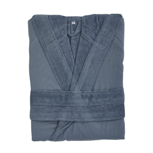 Accappatoio con Cappuccio in Microspugna di Cotone - Pepe Air