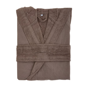 Accappatoio con Cappuccio in Microspugna di Cotone - Pepe Air