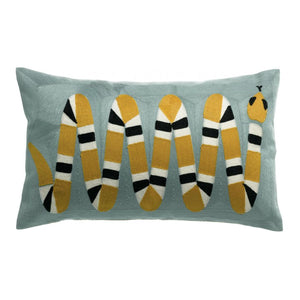 Cuscino in Puro Cotone Ricamato - Yoka