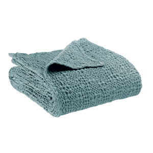 Copriletto a Nido D'Ape Irregolare StoneWashed in Cotone Tinta Unita - Tana