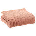 Copriletto in puro Cotone Stonewashed tinta unita - Swami