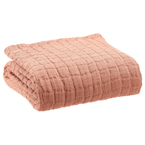 Copriletto in puro Cotone Stonewashed tinta unita - Swami