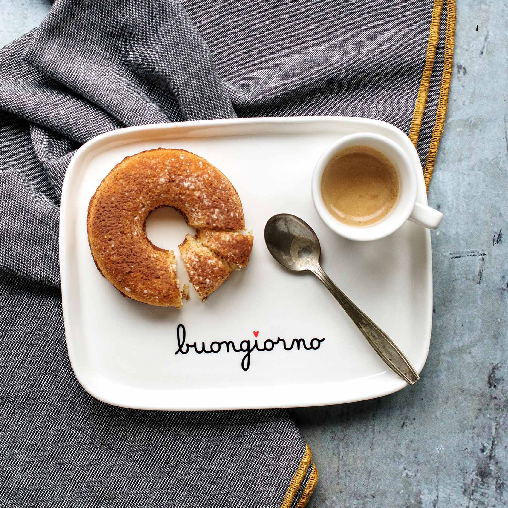 Piatto Rettangolare in Grès - Buongiorno