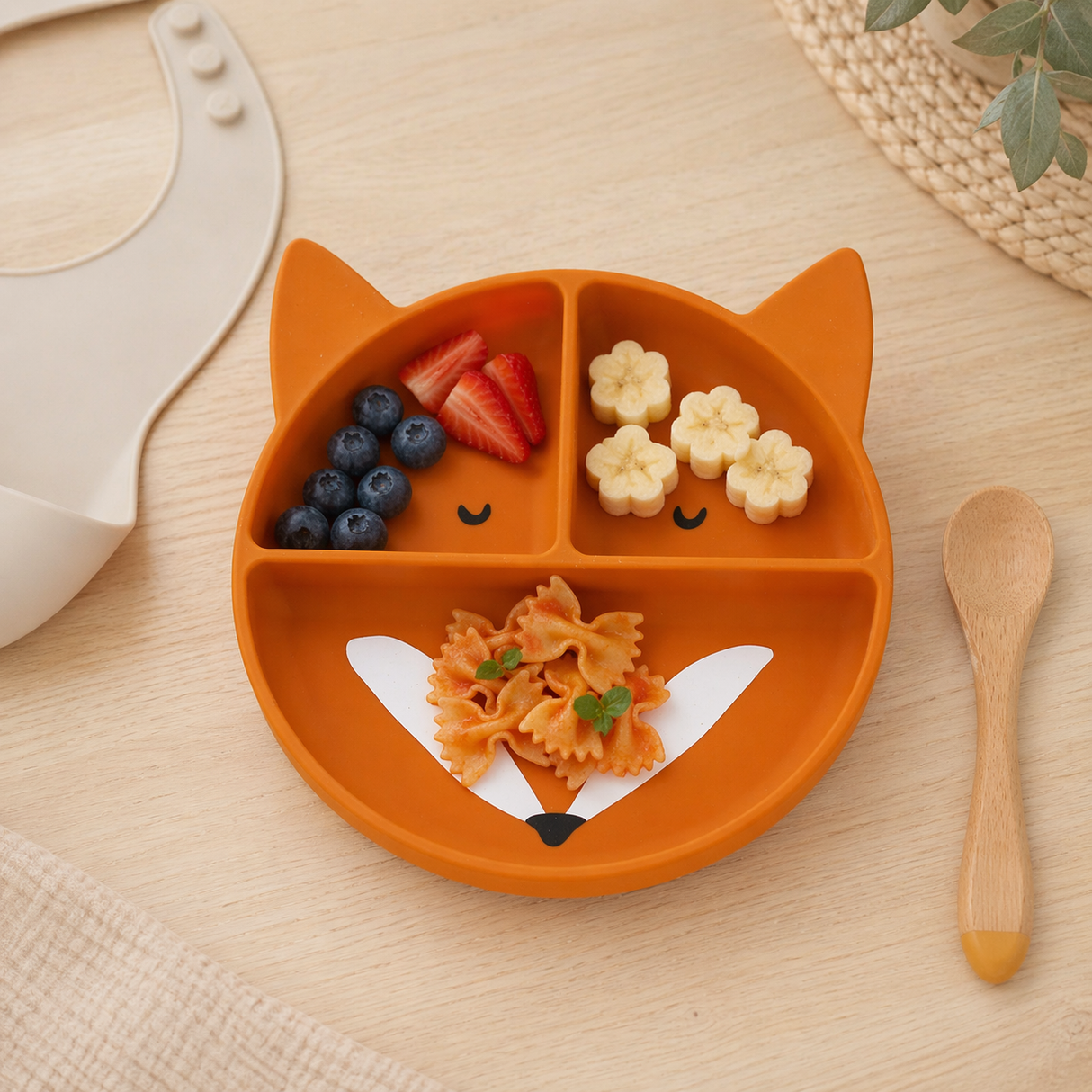 Piatto a 3 Sezioni per Bambini - Mr. Fox