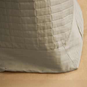 Trapuntino Leggero in Raso di Cotone - Smeraldo