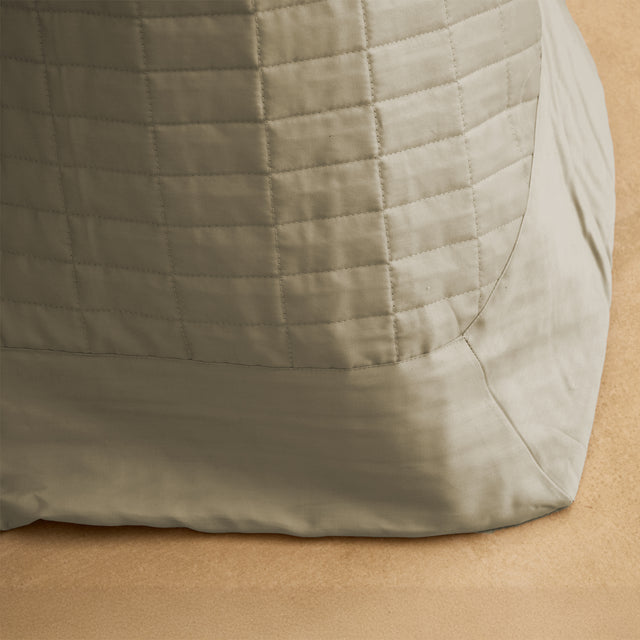 Trapuntino Leggero in Raso di Cotone - Smeraldo