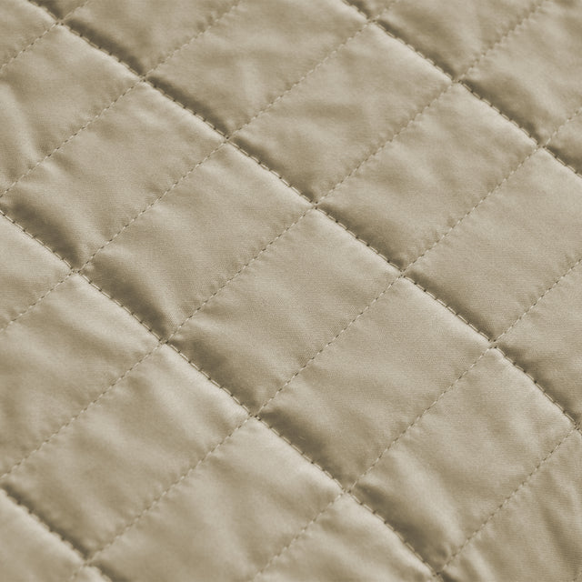 Trapuntino Leggero in Raso di Cotone - Smeraldo