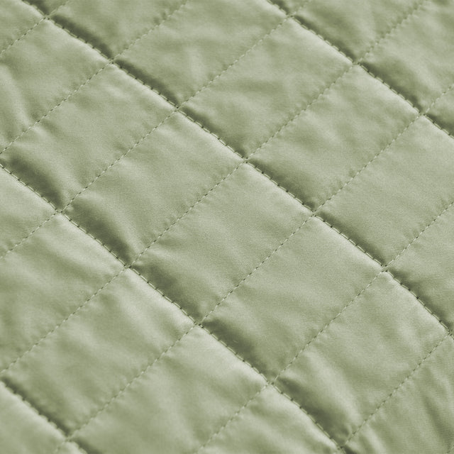 Trapuntino Leggero in Raso di Cotone - Smeraldo