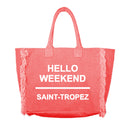 Borsa Mare o Trusse in Puro Cotone Tinta Unita - Hello Weekend