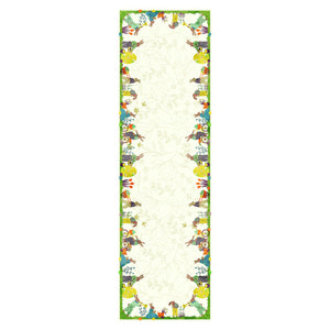 Runner in Panama di Cotone Fantasia Pasquale - Coniglietti di Pasqua