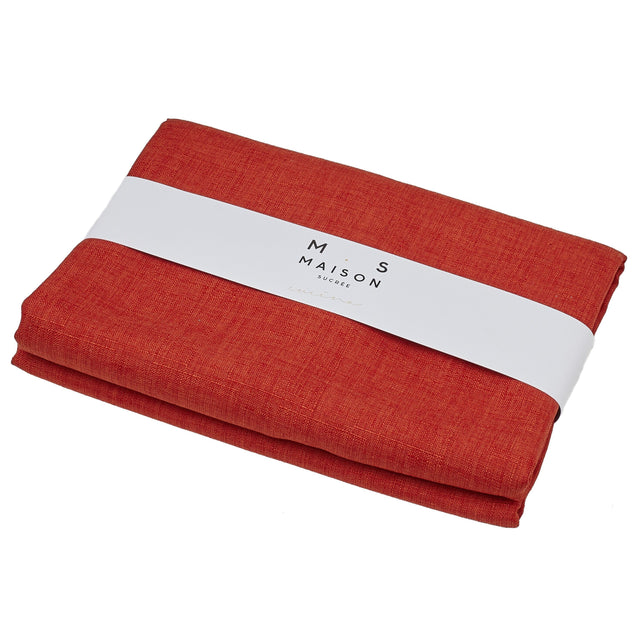 Runner Antimacchia in Tinta Unita - Korin Runner Maison Sucrée Mattone 