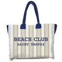 Borsa Mare o Trousse in Spugna di Cotone Rigato - Beach Club