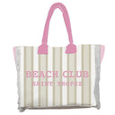 Borsa Mare o Trousse in Spugna di Cotone Rigato - Beach Club