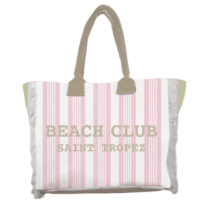 Borsa Mare o Trousse in Spugna di Cotone Rigato - Beach Club