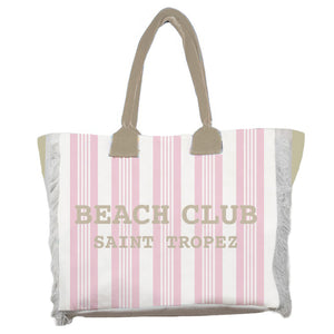 Borsa Mare o Trousse in Spugna di Cotone Rigato - Beach Club