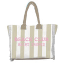 Borsa Mare o Trousse in Spugna di Cotone Rigato - Beach Club