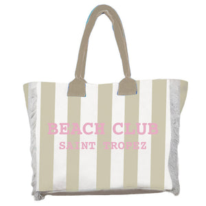 Borsa Mare o Trousse in Spugna di Cotone Rigato - Beach Club