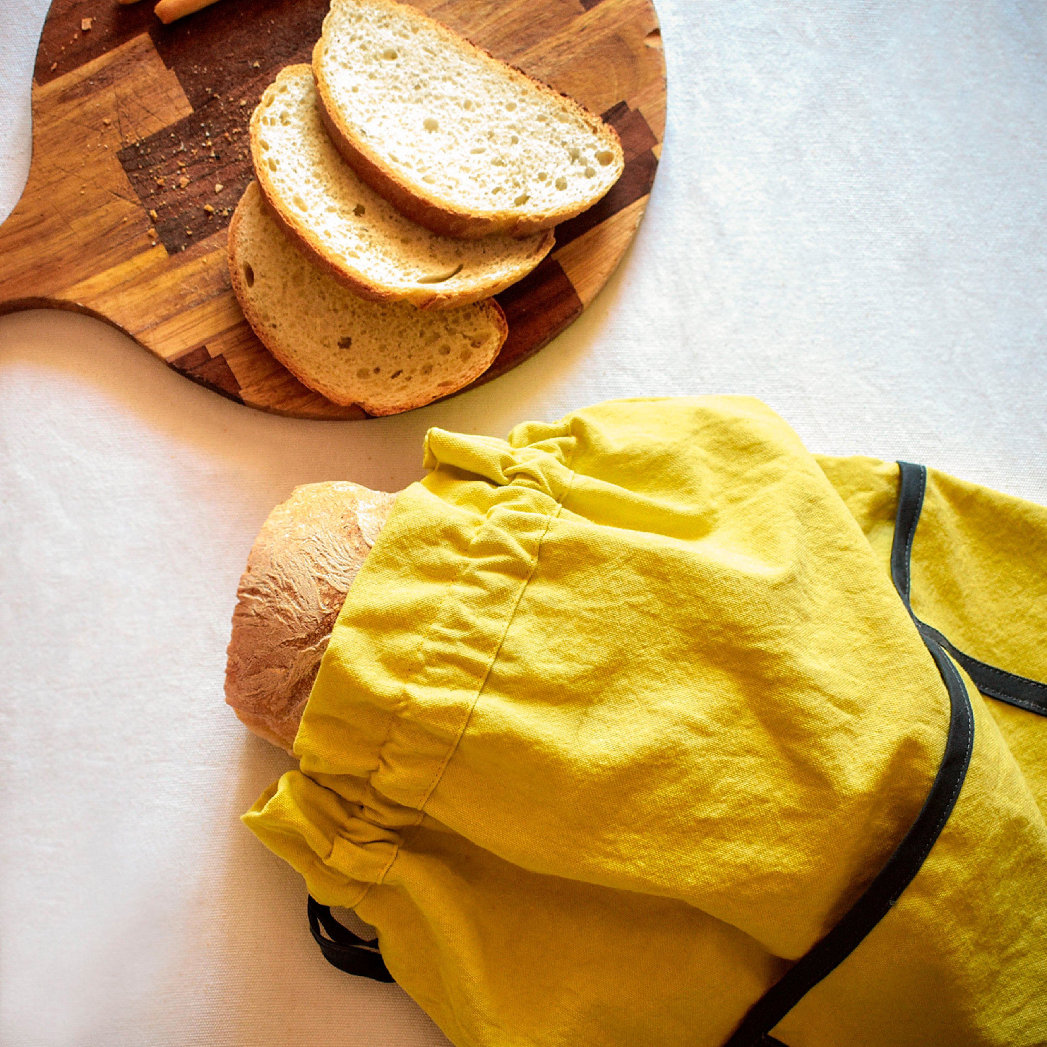 Sacchetto Portapane in Panama 100% Cotone Tinto in Capo - Colorado