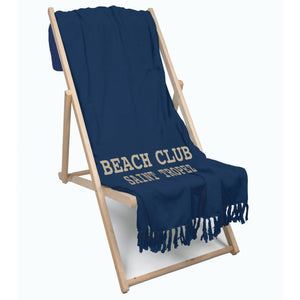 Telo Mare in Spugna di Cotone Tinta Unita - Beach Club
