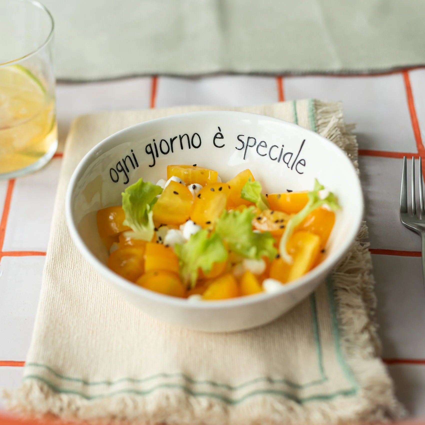 Set 2 Ciotole in Grès Serigrafata - Ogni Giorno è Speciale