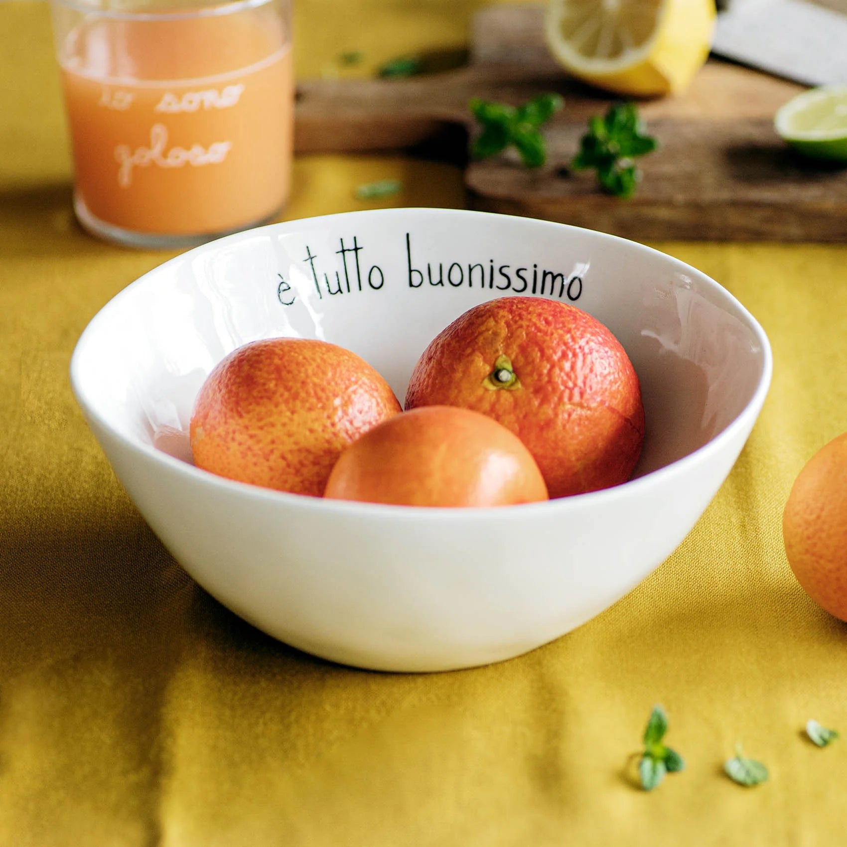 Insalatiera in Grès Serigrafata - È Tutto Buonissimo