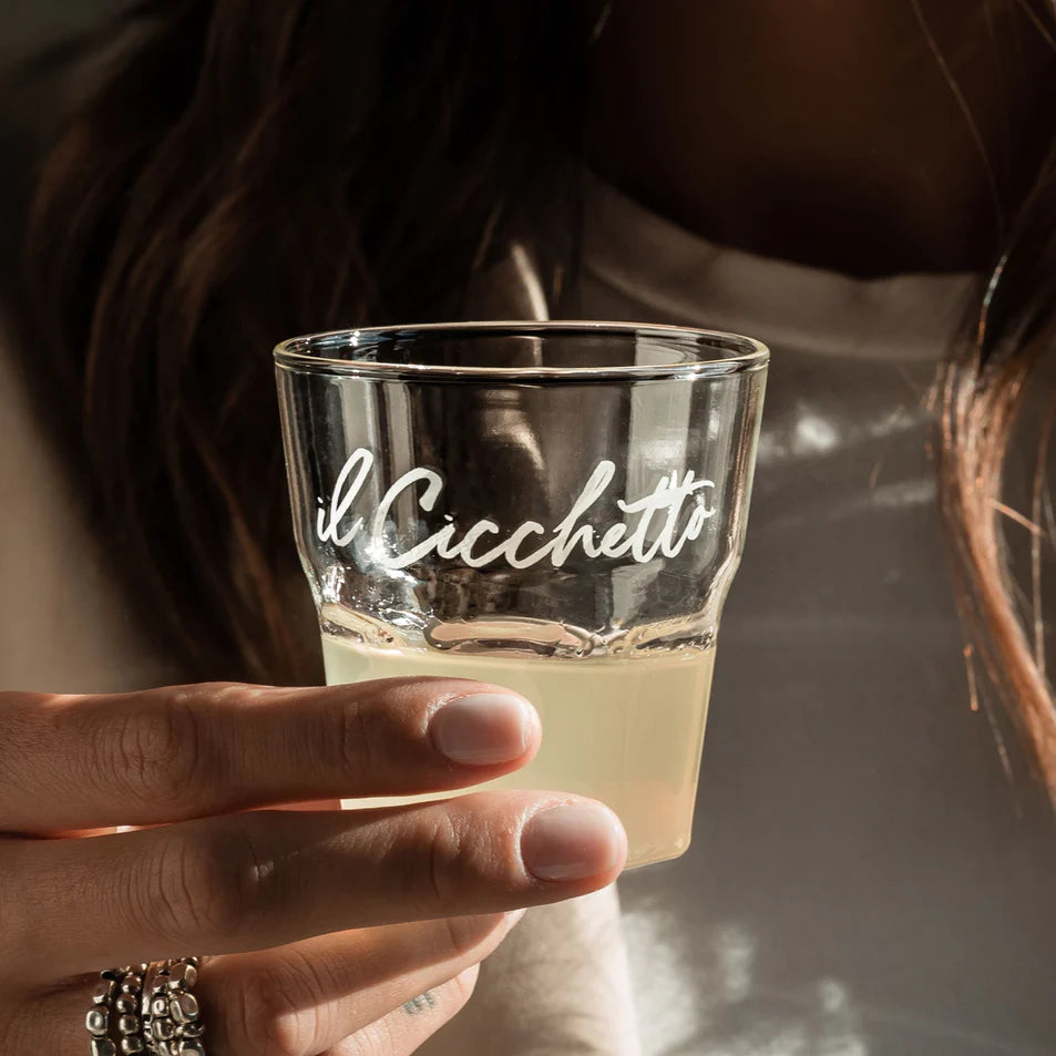 Set 4 Bicchierini in Vetro Borosilicato Serigrafati - Il Cicchetto