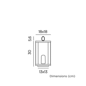 Lampada a Led con Batteria Ricaricabile a Lanterna per Interni/Esterni - Siroco