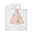 Completo Copripiumino in Puro Cotone - Principessa Rosa Copripiumino Snurk 1 Piazza e Mezza 200x220 
